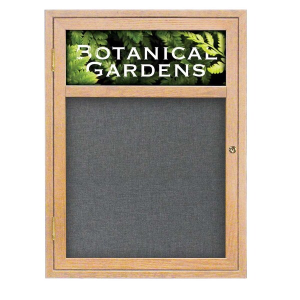 Sliding Glass Door Radius Letterboard, Hdr, 72"x48", Black/Licorice Vinyl